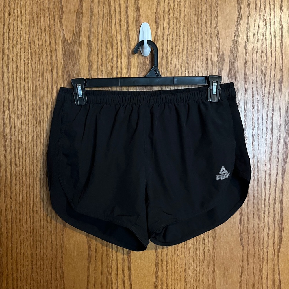 black athletic shorts